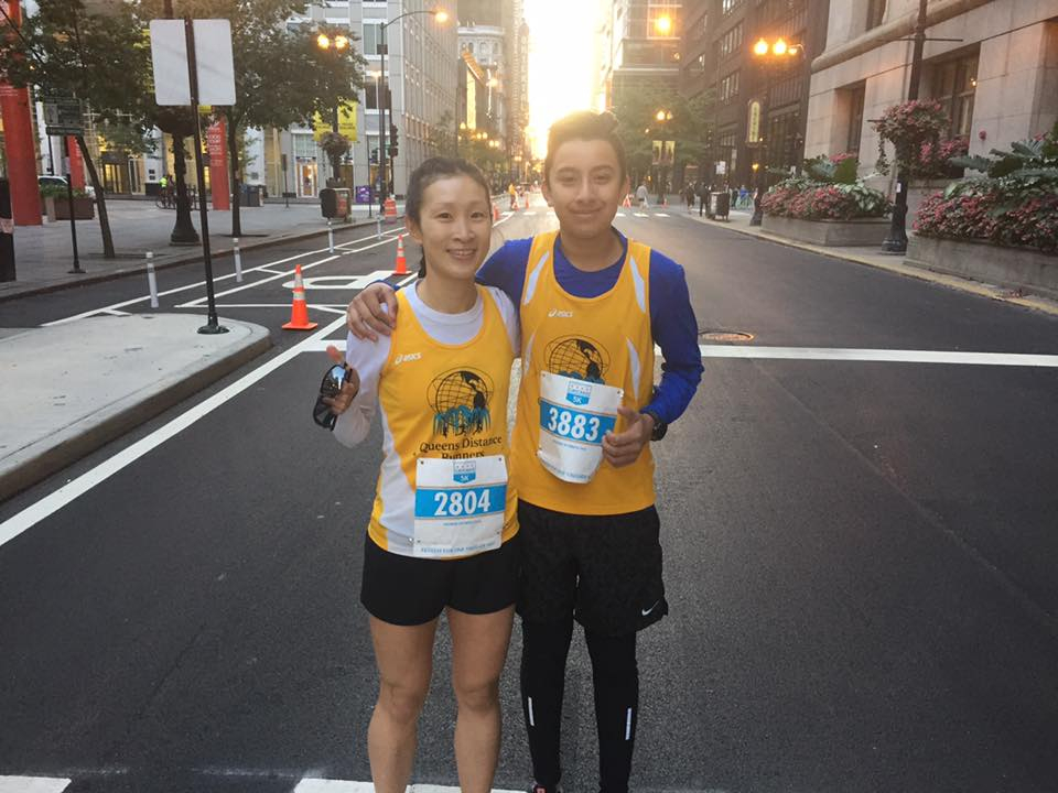 Maria and Bryan at the Chicago International 5K.