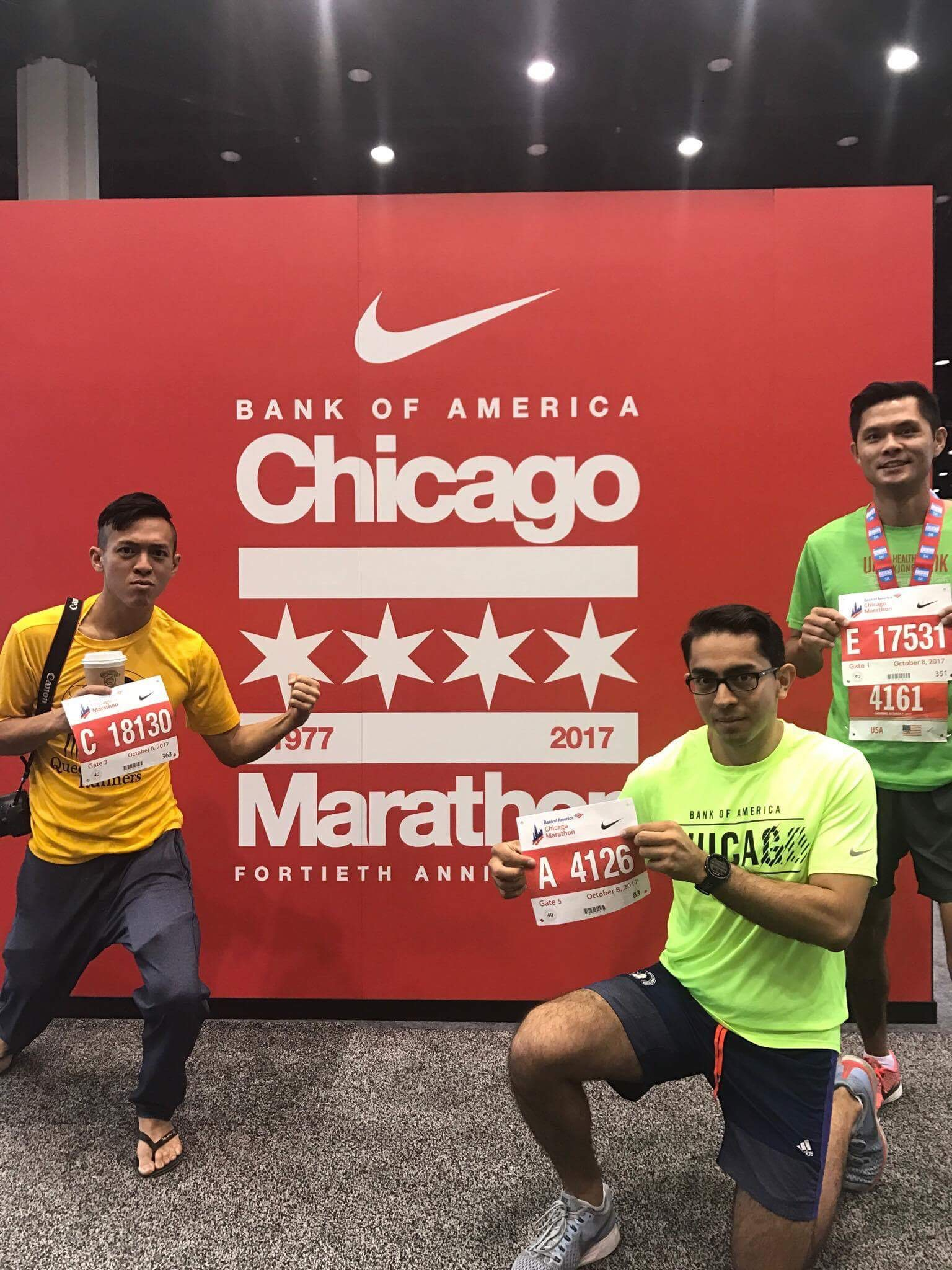 At the Chicago Marathon expo.